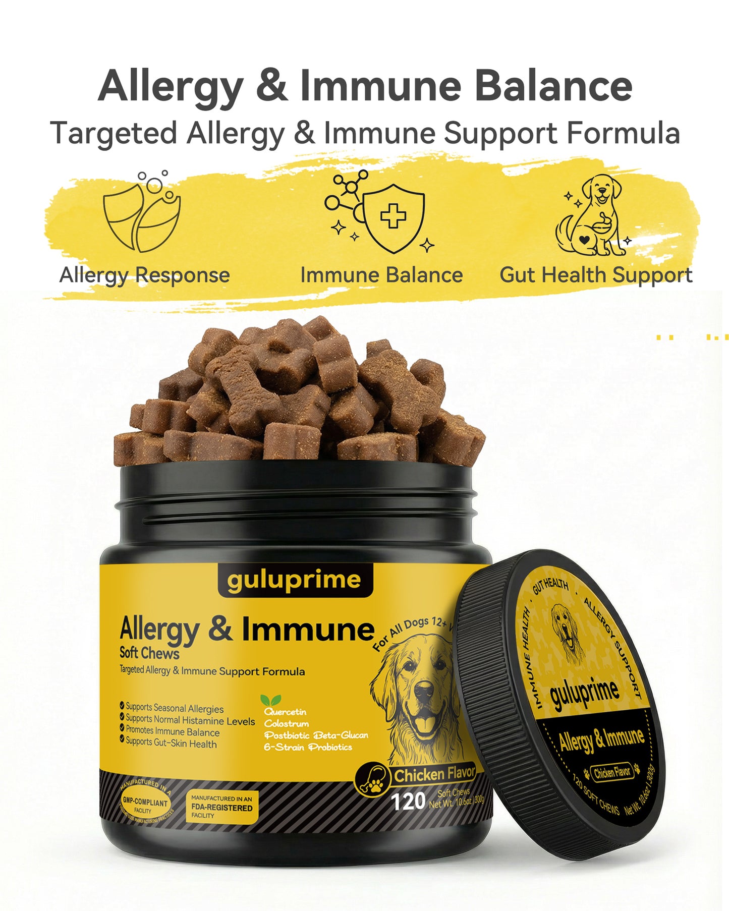 Dog Allergy Relief Chews – Allergy & Immune Support for Dogs