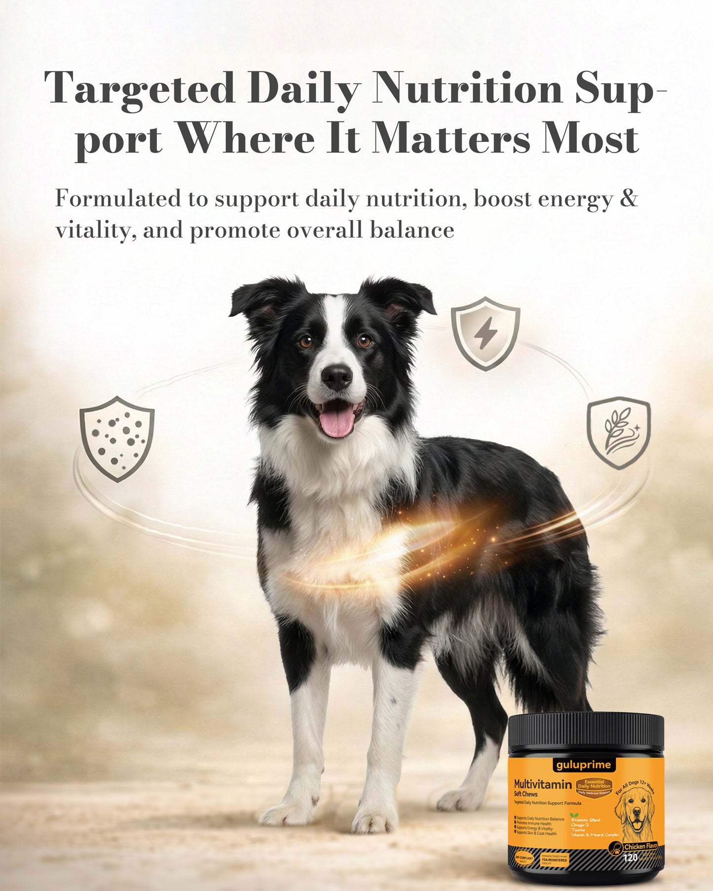 Dog Multivitamin Chews – Multivitamin for Dogs Daily Wellness Support