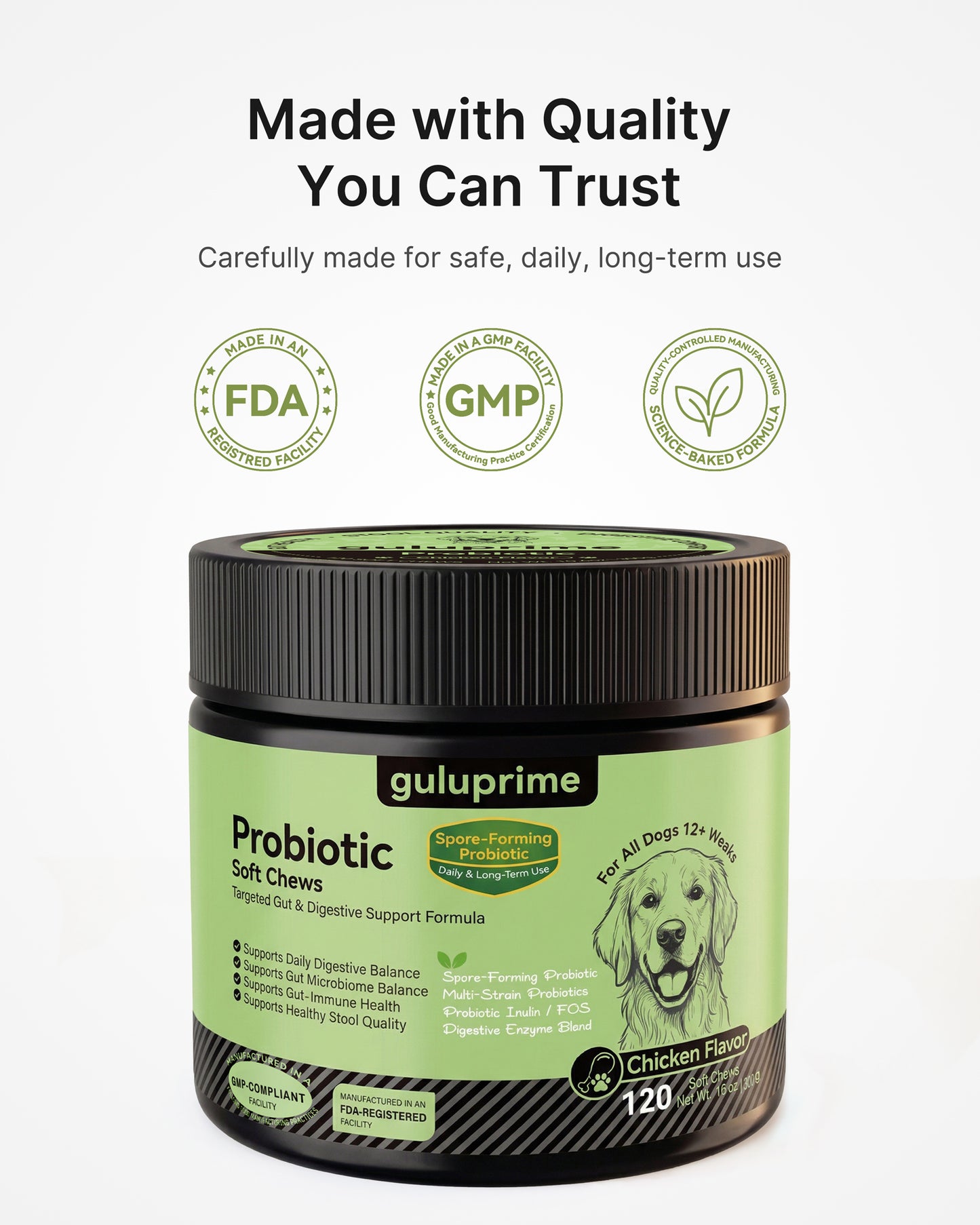 Dog Probiotic Chews – Probiotics for Dogs Gut Health Support