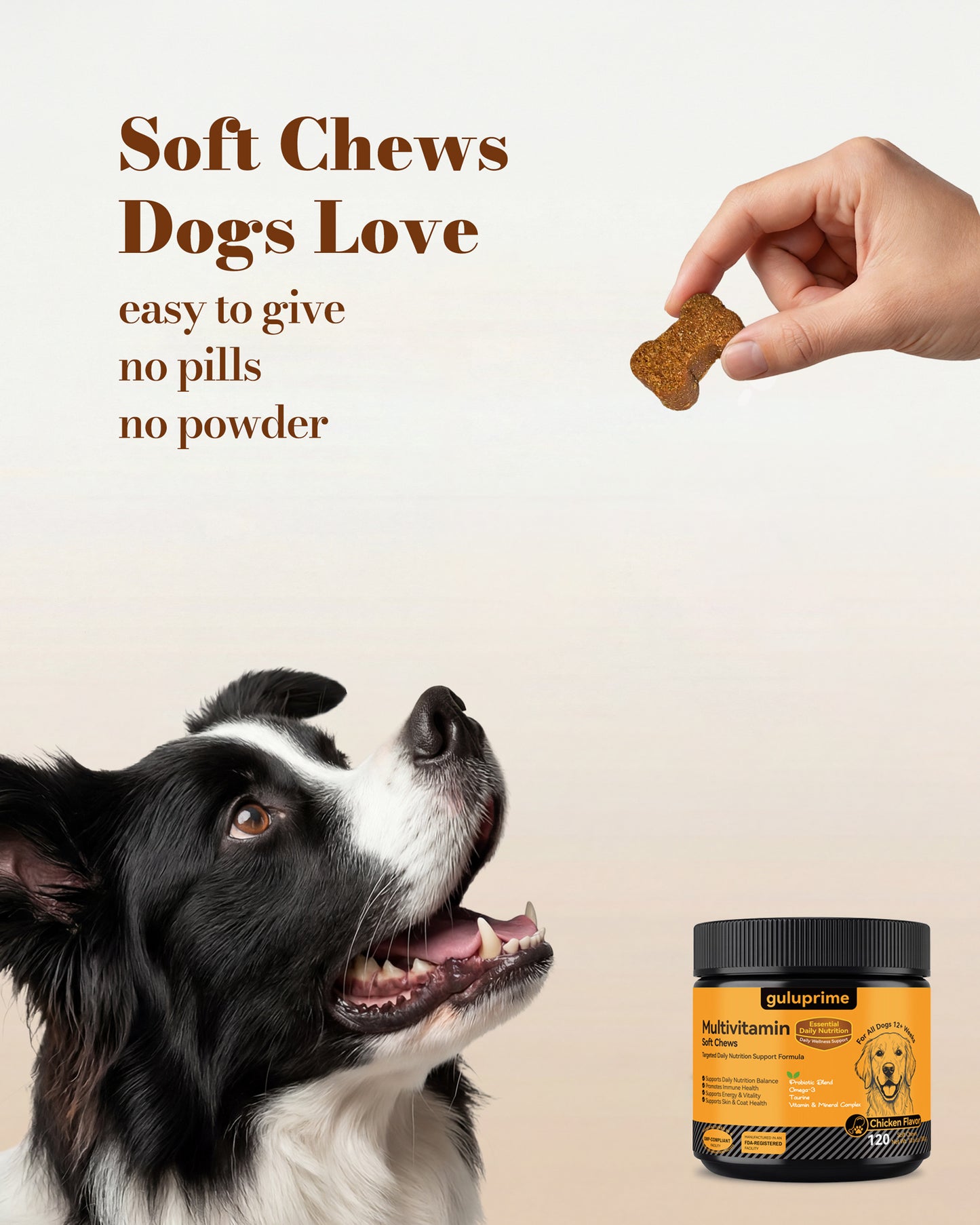 Dog Multivitamin Chews – Multivitamin for Dogs Daily Wellness Support