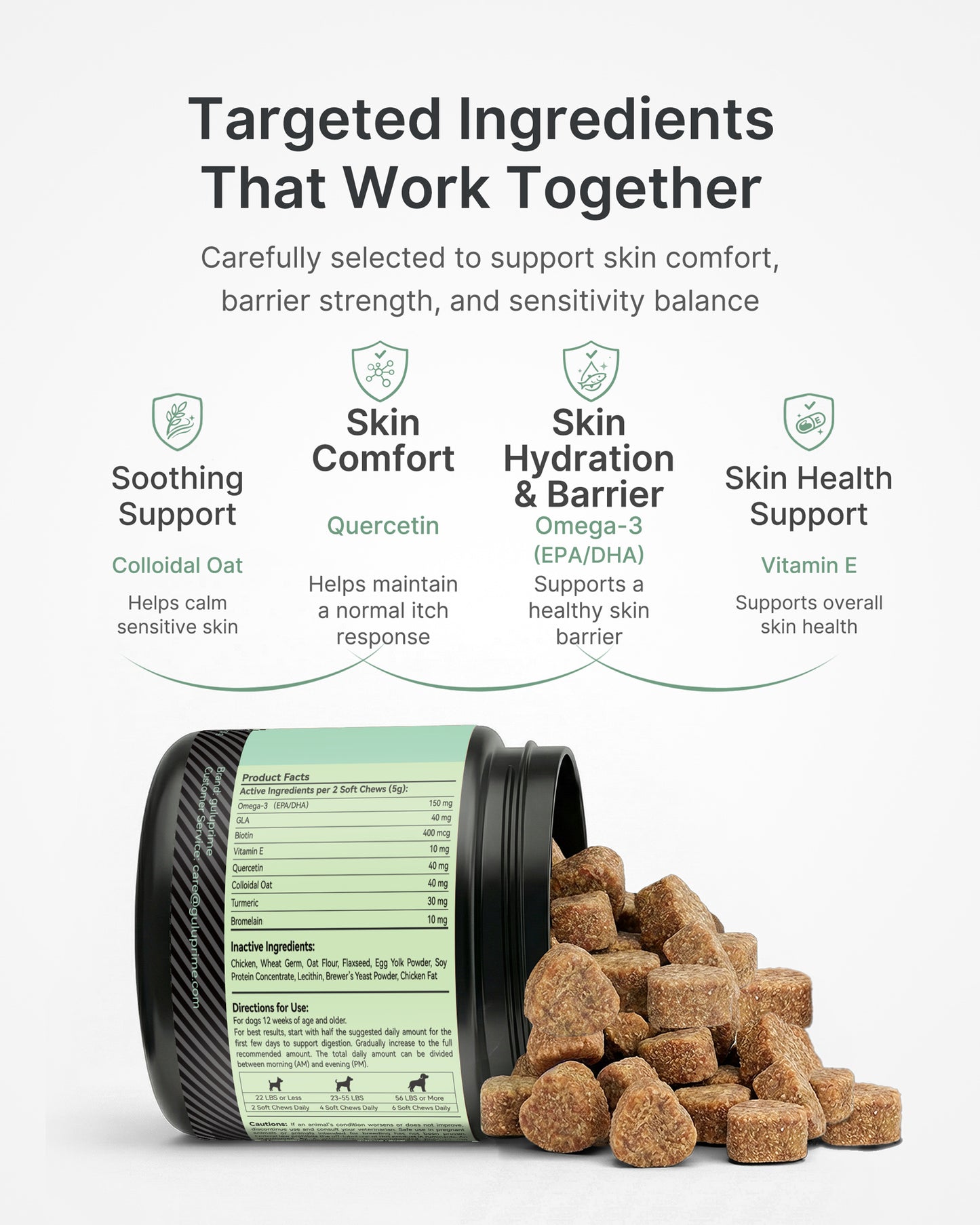 Dog Itch Relief Chews – Anti Itch for Dogs with Itchy Skin & Paw Licking