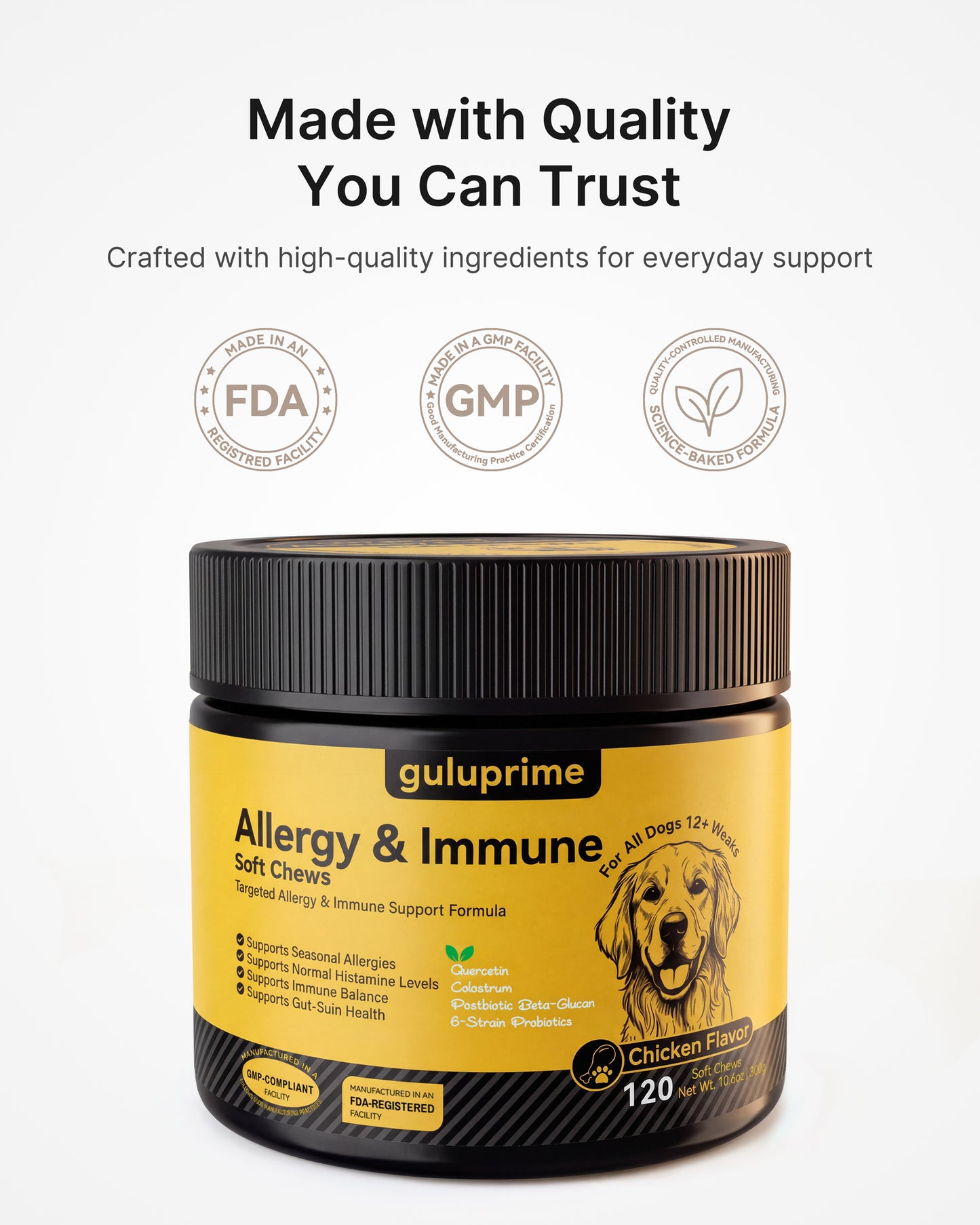 Dog Allergy Relief Chews – Allergy & Immune Support for Dogs